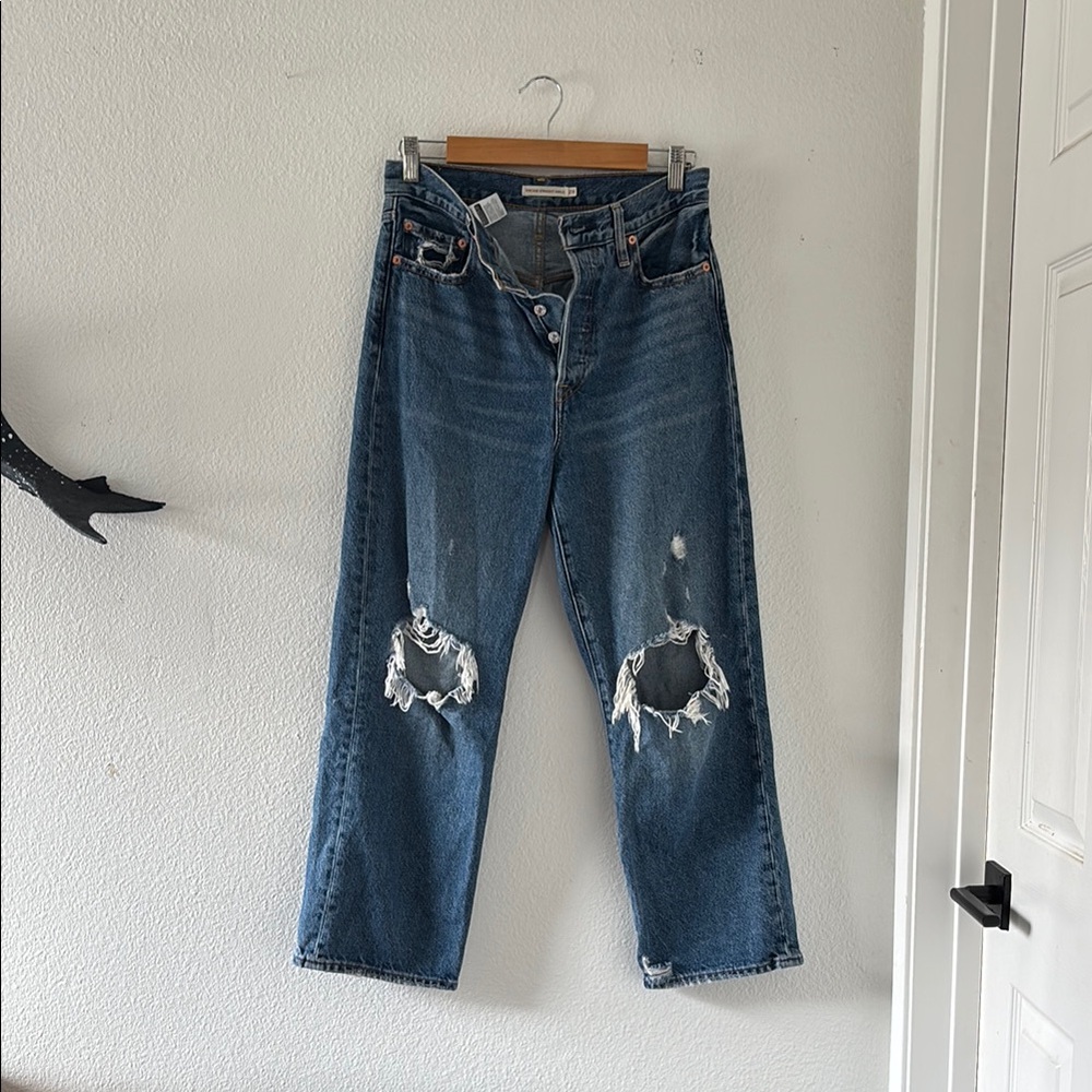 Levi’s Distressed Blue Jeans